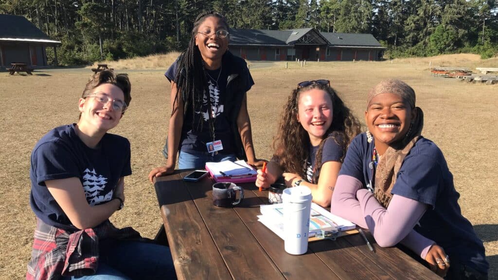 Smiling staff at Camp Gray
